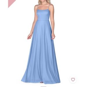 Azazie Rae Dusty Blue Dress